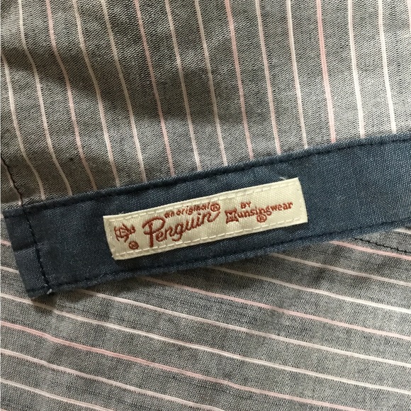 Original Penguin short sleeve button down shirt men’s medium - Picture 5 of 5